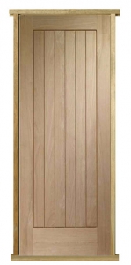 External Oak Norfolk Pre-hung Door Set (Clearance)